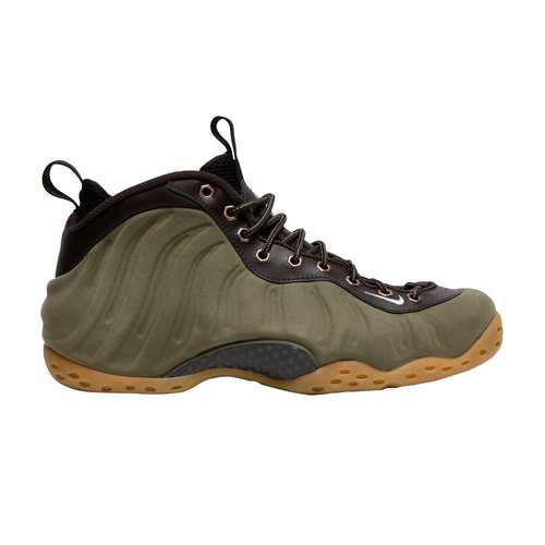 Nike Air Foamposite One PRM - Medium Olive/Velvet Brown-Black-Light Bone - 575420-200