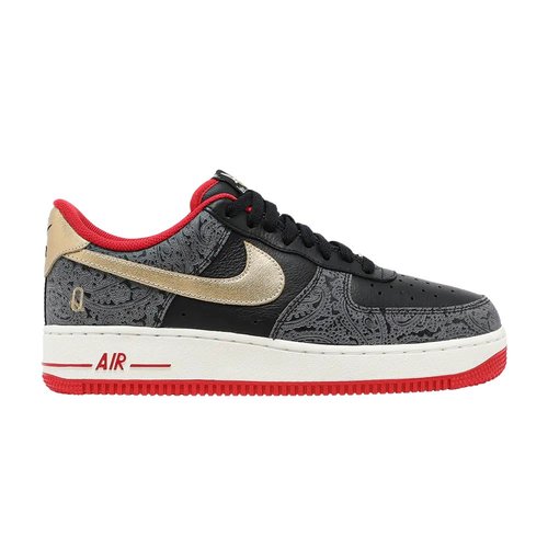 Nike Air Force 1 '07 LX - Black/University Red/Metallic Gold - DJ5184-001