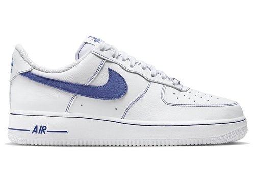 Nike Air Force 1 '07 LV8 | Size 14 - White/Deep Royal Blue - HQ2037-100