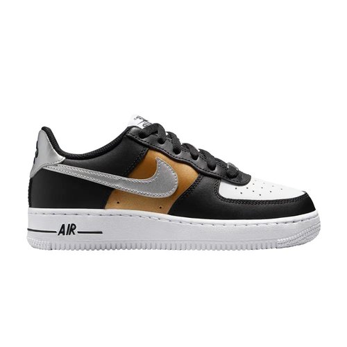 Nike Air Force 1 Low - Black/White/Metallic Gold/Metallic Silver - HV0937-010