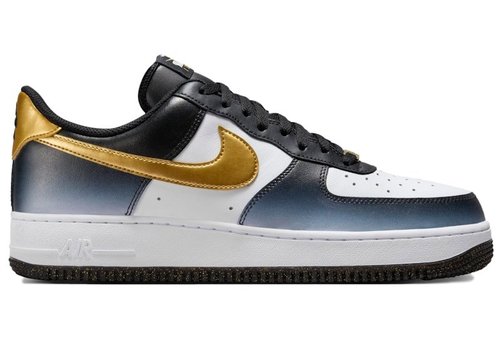 Nike Foot Locker x Air Force 1 Low - White/Black/Metallic Gold - HJ9128-100