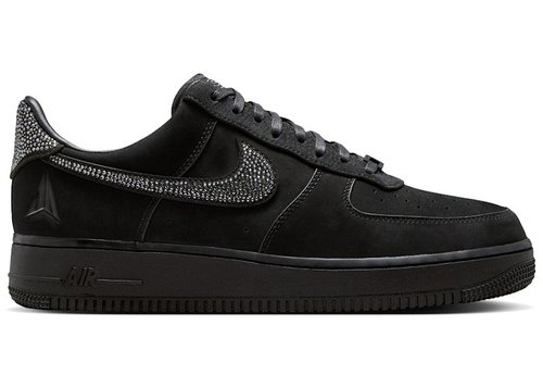 Swarovski x Nike Air Force 1 Low - Black/Metallic Silver/Cobalt Blue Bliss - IQ9772-001