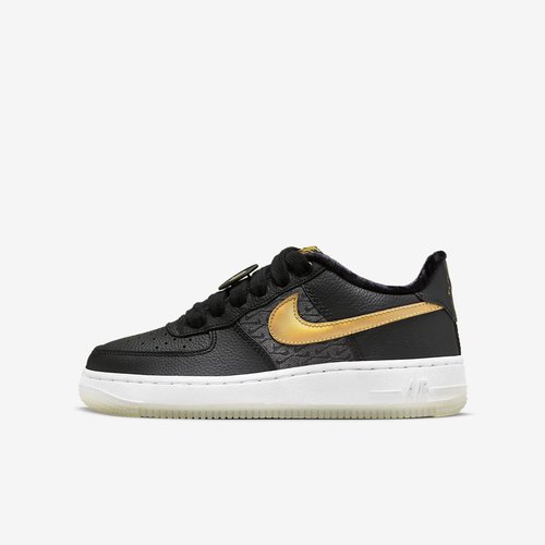 nike air force 1 lv8 black and gold