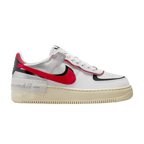 Nike Air Force 1 Shadow - White/Silver/Gym Red - FN6335-100