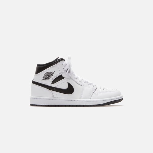 nike air jordan 1 mid white black