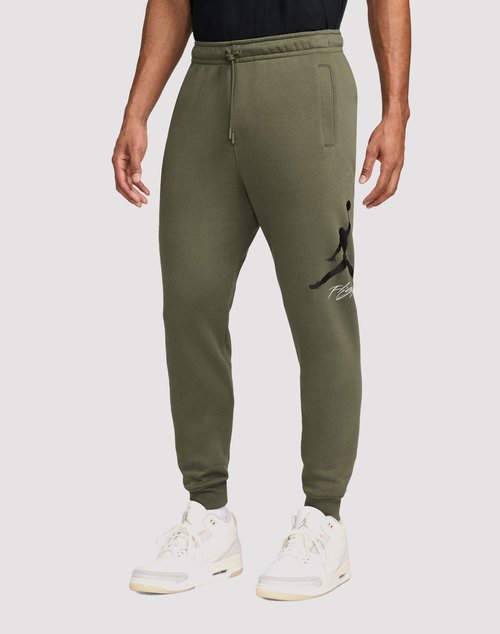 Air Jordan Nike Essentials Fleece Baseline Pants - Olive Green - FD7345-222