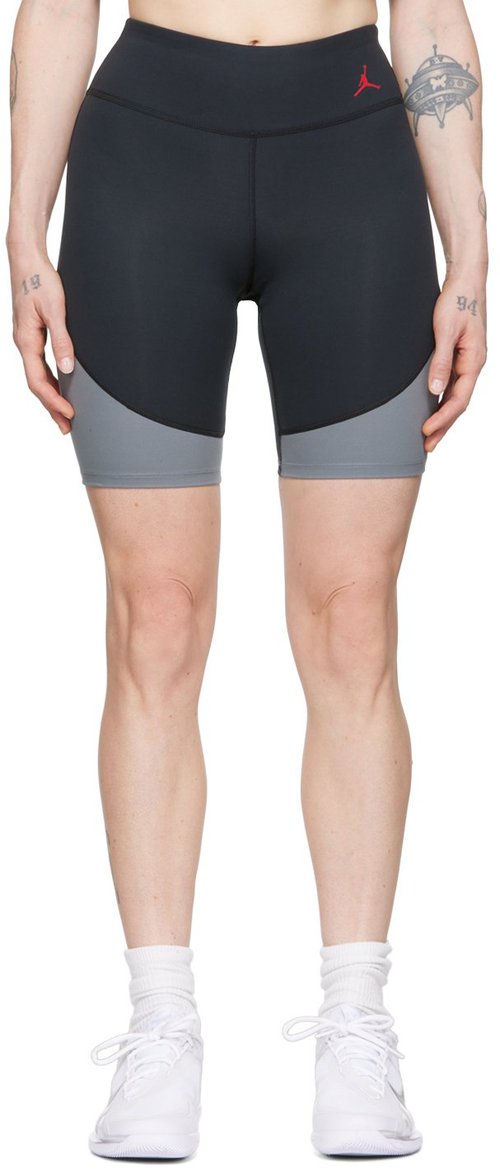 Nike Air Jordan & Gray Polyester Shorts 'Black/Smoke Grey/Gym' DO5026