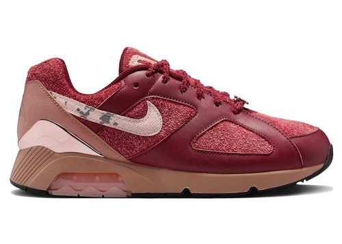 Apron Records x Nike Air Max 180 - Team Red/Fossil Rose/Pink Oxford - FZ3309-600