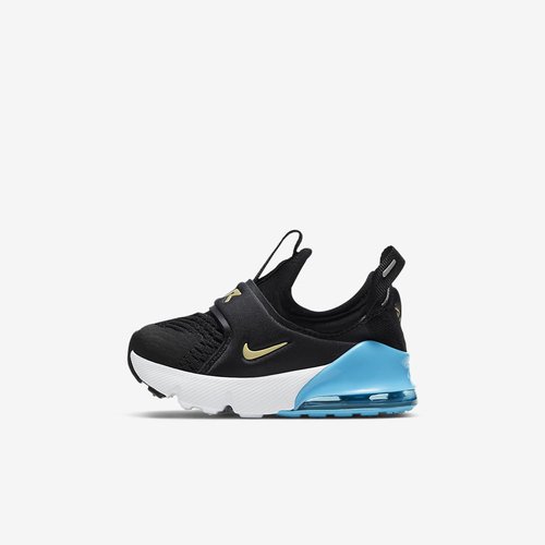 Nike Air Max 270 Extreme - Black/Dark Smoke Grey/Baltic Blue/Metallic Gold Star - CI1109-009