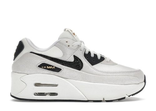 Nike Air Max 90 LV8 - White/Team Red/Metallic Gold/Black - HQ3497-100