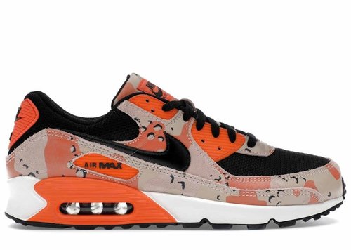 Nike Air Max 90 Premium - Bio Beige/Black/Safety Orange - IF1721-201