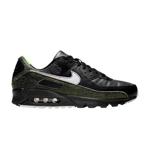 Nike Air Max 90 - Black/Black/Voltage Green/White - IU0523-010