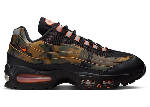 Nike Air Max 95 - Black/Metallic Silver/Golden Beige/Safety Orange - HQ1973-001