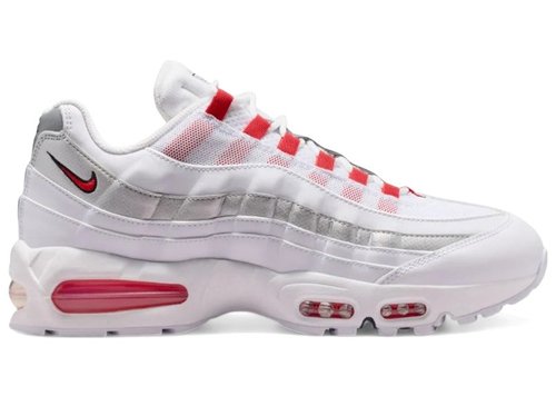 Nike Air Max 95 SE Big Bubble England - White/Speed Red/Metallic Silver - IQ0176-100