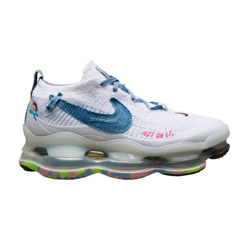 Nike Air Max Scorpion Flyknit - White/Blue Whisper - FJ7736-141