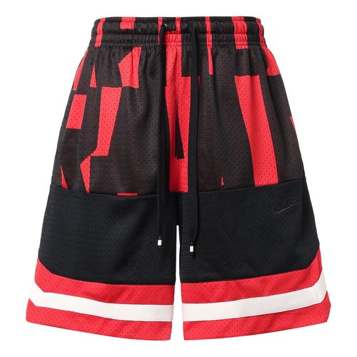 Nike Air Mesh Basketball Sports Shorts - Black/Red - AR1842-657