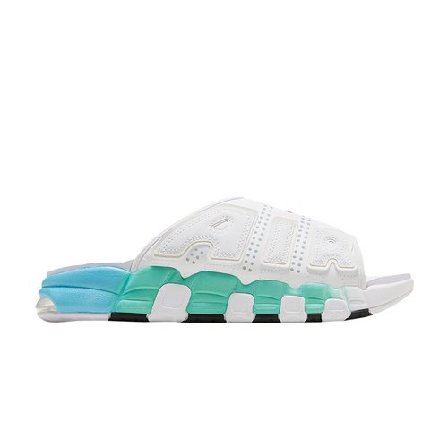 Nike Air More Uptempo Slide - White/Aqua - FN3437-161