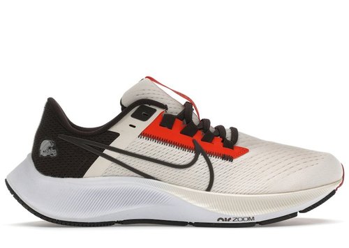 Nike Air Zoom Pegasus 38 Cleveland Browns - Cream/Dark Brown/Orange - DJ0815-001