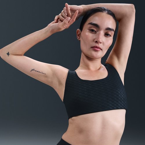 Nike Alate All U Womenâs Light-Support Lightly Lined Sports Bra - Black/Anthracite - IB8851-010