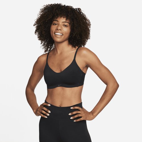 Nike Alate Minimalist Light-Support Padded Sports Bra - Black/Black/Dark Smoke Grey - DM0526-010