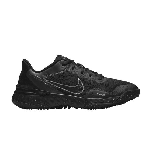 Nike Alpha Huarache Elite 3 Turf - Black/Dark Grey/Dynamic Turquoise/Metallic Dark Grey - CU8403-005