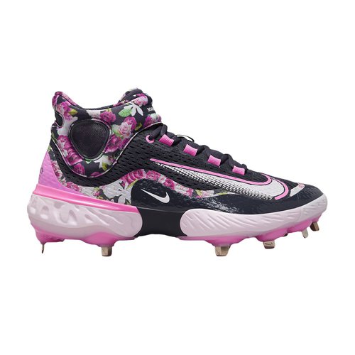 Nike Alpha Huarache Elite 4 Mid Premium - Gridiron/Pink Spell/White/Pearl Pink - FJ8877-001