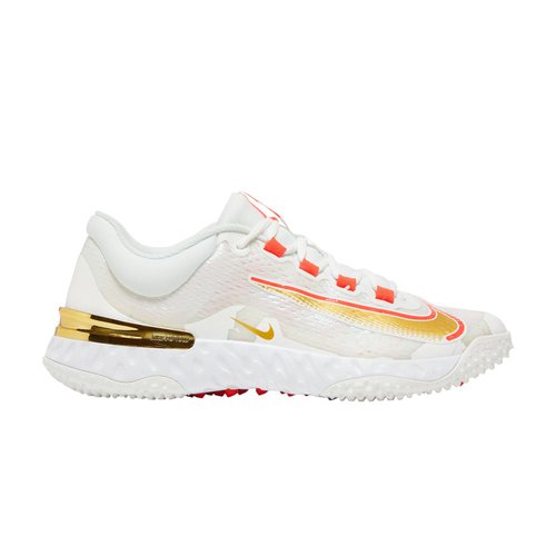 Nike Alpha Huarache Elite 4 TF - Summit White/White/Bright Crimson - FD2743-161