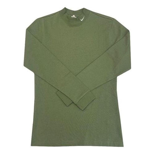 Nike AS M NL LS MOCK NECK SHIRT - Green/Multi-Color - DX5869-386
