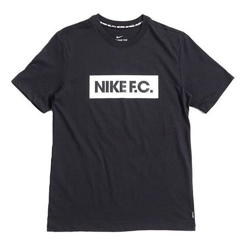 Nike AS NK FC Tee ESSENTIALS Black - Black White - CT8430-010