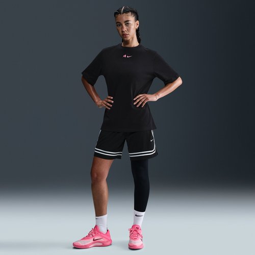 Nike Asymmetric Mid-Rise Single-Leg Basketball Leggings - Black - HQ6455-010
