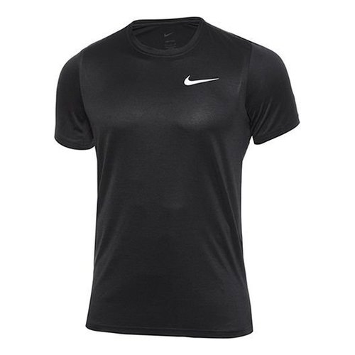 Nike Athleisure Casual Sports Breathable Solid Short Sleeve Black - Multi-Color - CZ1219-010