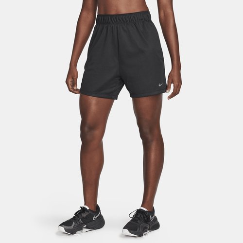Nike Attack Dri-FIT Fitness Mid-Rise 5" Unlined Shorts - Black/Black/White - DX6024-010