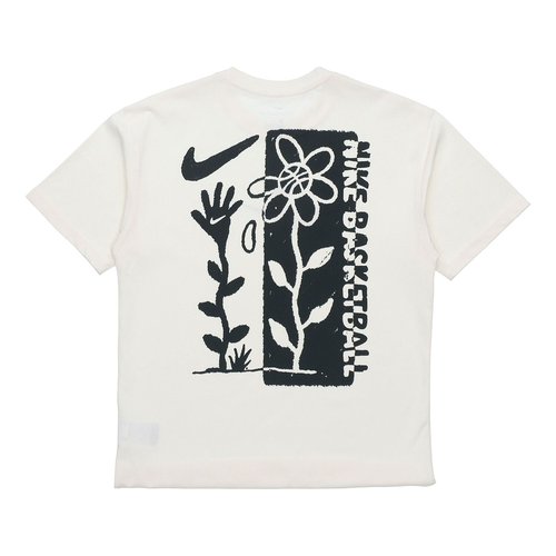 Nike Basketball Graffiti Print Short Sleeve For Beige - Creamy - DC1284-910