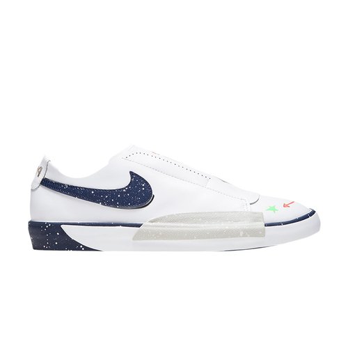 Nike Blazer Low - White/Midnight Navy Blue - CW2619-141