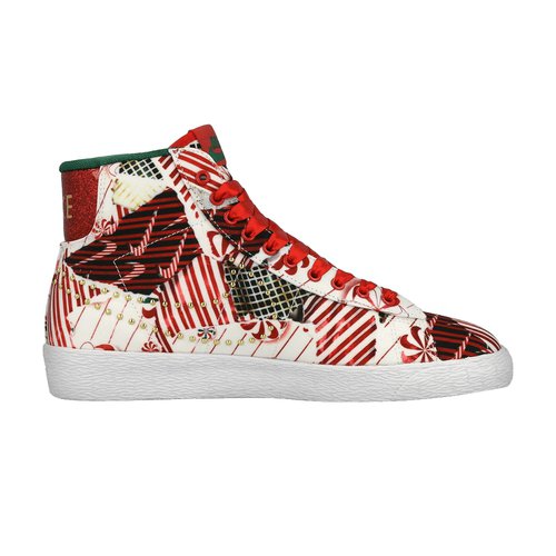 Nike Blazer Mid QS - University Red/Metallic Gold-Pine Green-White - 637990-600