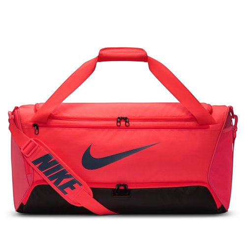 Nike Brasilia 9.5 Training Duffel Bag Medium, 60L - Hot Lava/Black/Diffused Blue - DH7710-804