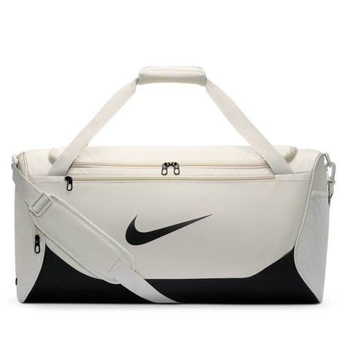 Nike Brasilia Training Duffel Bag Medium, 60L - Light Bone/Black/Black - IB4392-072