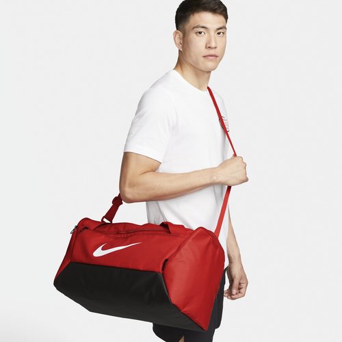 Nike Brasilia Training Duffel Bag Small, 41L - University Red/Black/White - DM3976-657