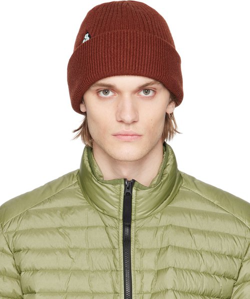 Nike Burgundy Embroidered Beanie - Oxen Brown/Mint Foam - DM4706-217