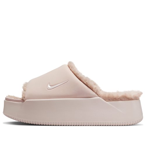 Nike Calm Elevation Fur Slides - Slit/Red Malt - HV8560-600