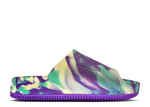 multi colored nike slides