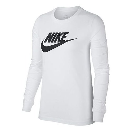 Nike Classic Logo Printed Long-Sleeved Tee - White - BV6172-100