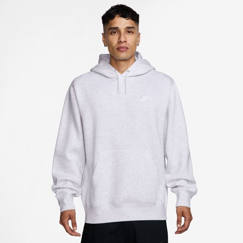 Nike Club Pullover Hoodie - Birch Heather/Black/White - FN3859-051