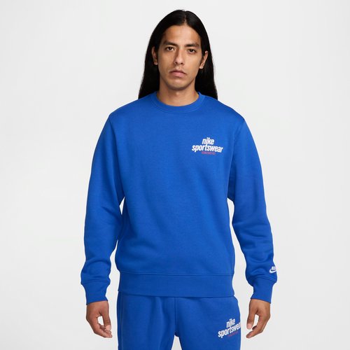 Nike Club Fleece Crew - Game Royal/Game Royal/White - HJ2173-480