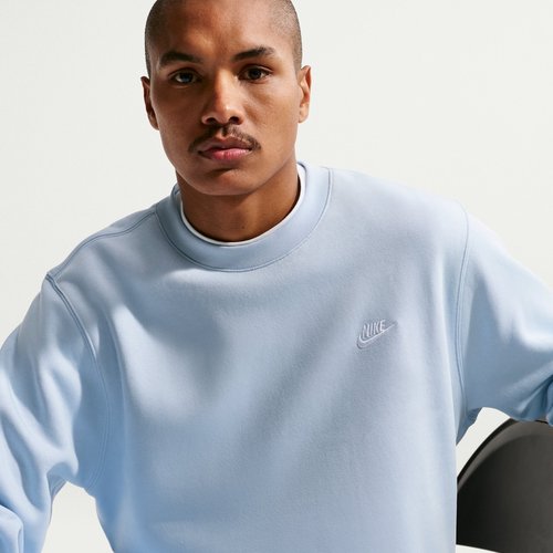 Nike Club Fleece Crew - Hydrogen Blue/White - FN3886-407
