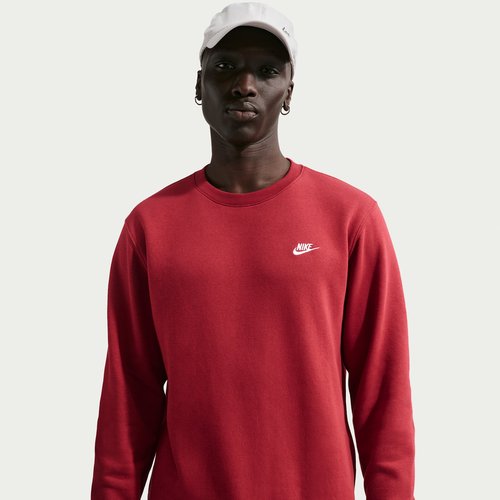 Nike Club Fleece Crew - Team Crimson/White - FN3886-613