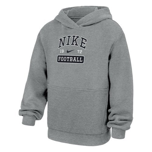 Nike Club Fleece Football Pullover Hoodie - Dark Grey Heather - B31670FB25-DHR