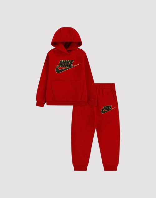 Nike Club Fleece Hoodie Set - Red - 86N599-R78