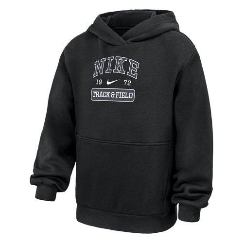 Nike Club Fleece Track and Field Pullover Hoodie - Black - B31670TF25-BLK