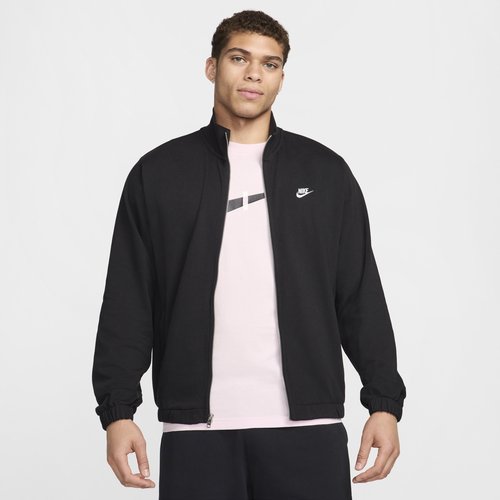 Nike Club Knit Jacket - Black/Black/White - FQ3426-010